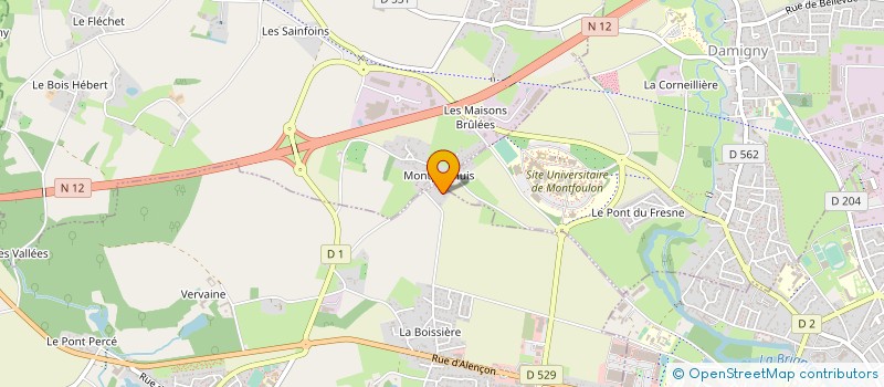 localisation de l'entreprise MONSIEUR STEPHAN BRISSET à LONRAI