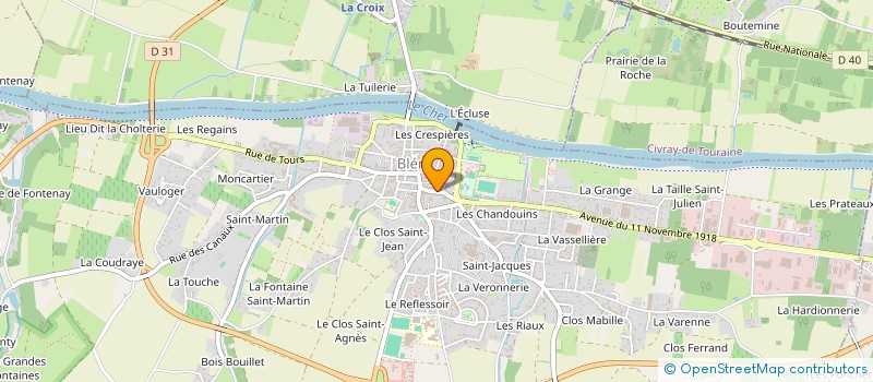 localisation de l'entreprise MONSIEUR STEPHAN FAGHEON  BLERE