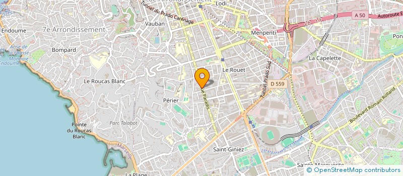 localisation de l'entreprise MONSIEUR STEPHAN FAUQUIER à MARSEILLE 8EME