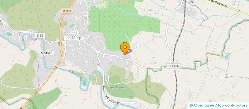 localisation de l'entreprise MONSIEUR STEPHAN FLOUTIER  LES MAGES