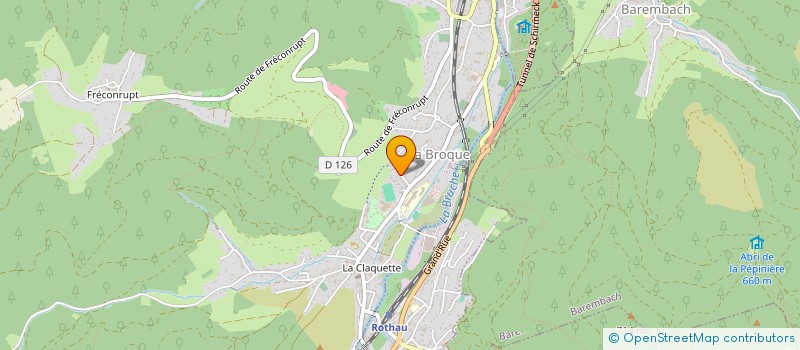 localisation de l'entreprise MONSIEUR STEPHAN FRICKER  LA BROQUE