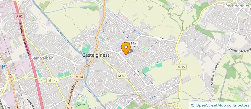 localisation de l'entreprise MONSIEUR STEPHAN GABRIELLI  CASTELGINEST