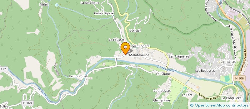 localisation de l'entreprise MONSIEUR STEPHAN GARNIER à CENDRAS