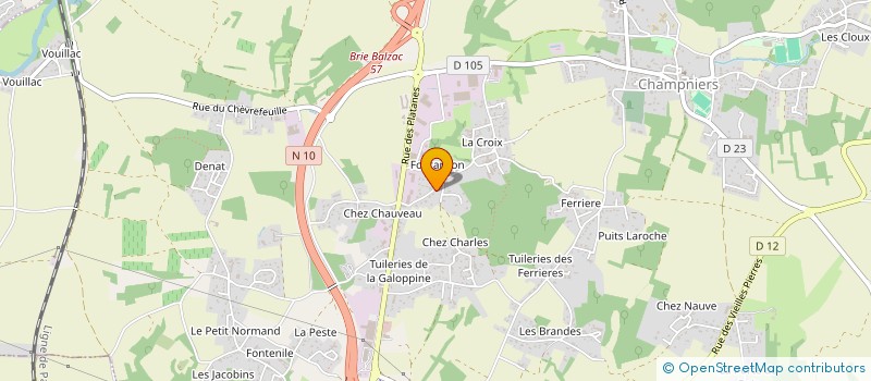 localisation de l'entreprise MONSIEUR STEPHAN GUTIERREZ à CHAMPNIERS