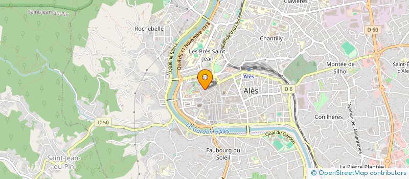 localisation de l'entreprise MONSIEUR STEPHAN JULLIEN  ALES