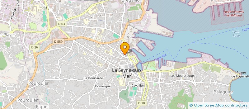 localisation de l'entreprise MONSIEUR STEPHAN KIRALJ  LA SEYNE-SUR-MER