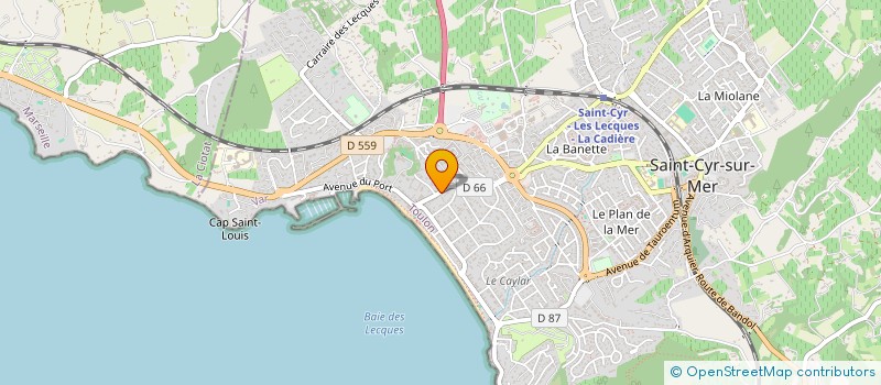 localisation de l'entreprise MONSIEUR STEPHAN LACAS à SAINT-CYR-SUR-MER