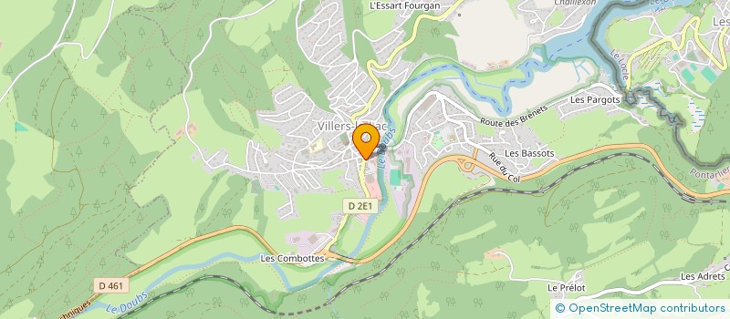 localisation de l'entreprise MONSIEUR STEPHAN MAISONNEUVE  VILLERS-LE-LAC