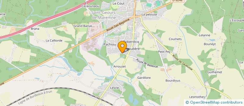 localisation de l'entreprise MONSIEUR STEPHAN MATEO à SAINT-GEOURS-DE-MAREMNE