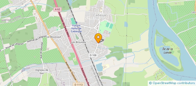 localisation de l'entreprise MONSIEUR STEPHAN MOREAU  CADAUJAC