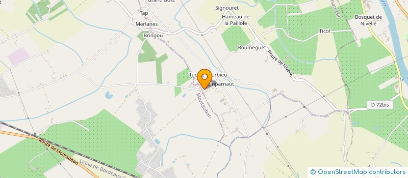 localisation de l'entreprise MONSIEUR STEPHAN MURATET  ALBEFEUILLE-LAGARDE