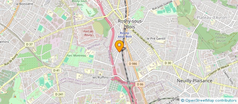 localisation de l'entreprise MONSIEUR STEPHAN NATCHITZ à ROSNY-SOUS-BOIS