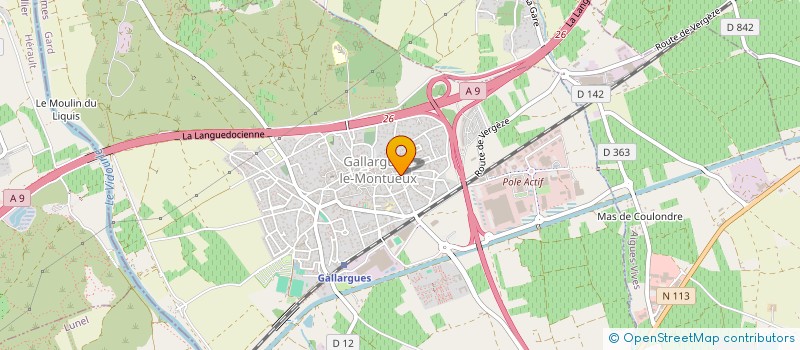 localisation de l'entreprise MONSIEUR STEPHAN PANTEL  GALLARGUES-LE-MONTUEUX