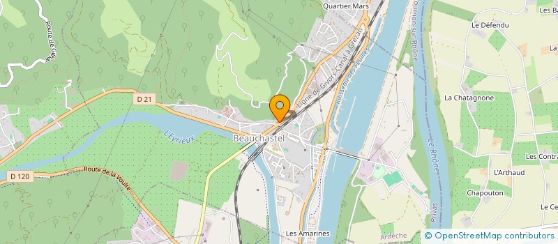 localisation de l'entreprise MONSIEUR STEPHAN PORTE  BEAUCHASTEL