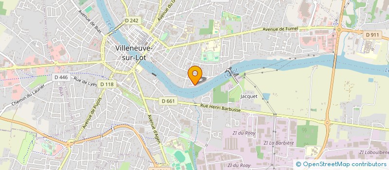 localisation de l'entreprise MONSIEUR STEPHAN ROSE  VILLENEUVE-SUR-LOT