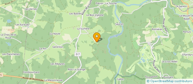 localisation de l'entreprise MONSIEUR STEPHAN ROUVIER  LE CHAMBON SUR LIGNON