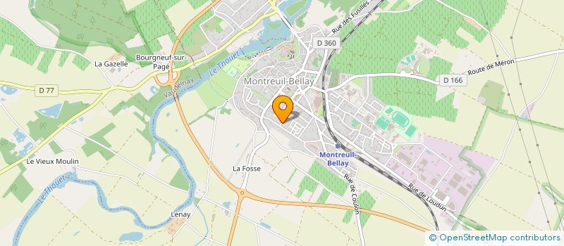 localisation de l'entreprise MONSIEUR STEPHAN THIBAULT  MONTREUIL-BELLAY