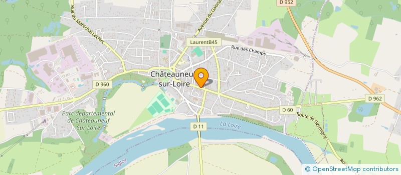 localisation de l'entreprise MONSIEUR STEPHAN VERNIER à CHATEAUNEUF-SUR-LOIRE