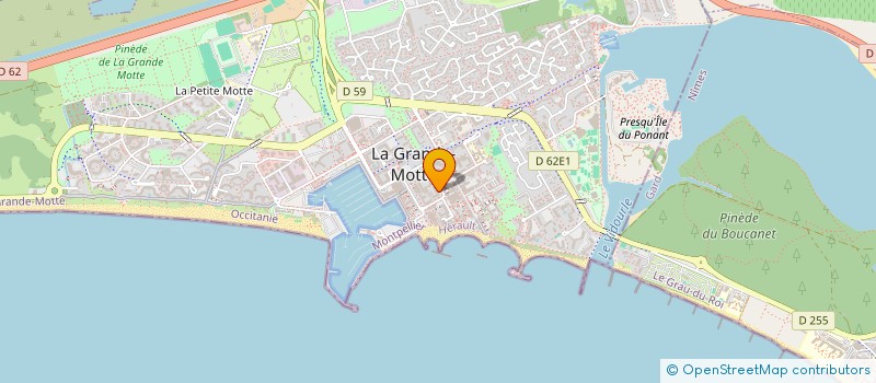 localisation de l'entreprise MONSIEUR STEPHAN VIGNES à LA GRANDE-MOTTE