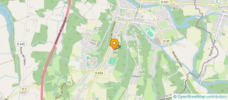 localisation de l'entreprise MONSIEUR STEPHANE ACAMAS  AIRE-SUR-L ADOUR