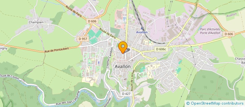 localisation de l'entreprise MONSIEUR STEPHANE ADELAIDE  AVALLON