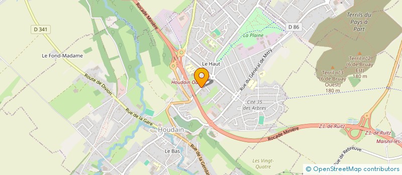 localisation de l'entreprise MONSIEUR STEPHANE AGACHE  HOUDAIN