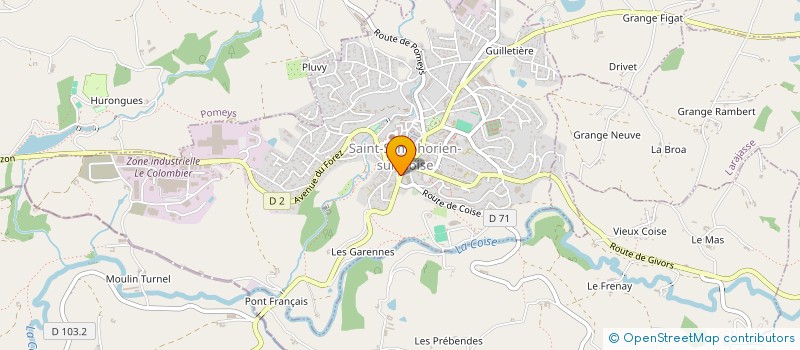 localisation de l'entreprise MONSIEUR STEPHANE AGERON  SAINT-SYMPHORIEN-SUR-COISE