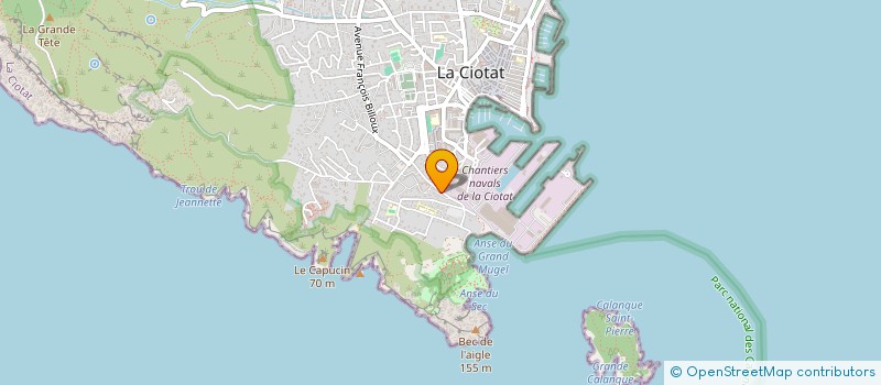 localisation de l'entreprise MONSIEUR STEPHANE AGNELLO à LA CIOTAT
