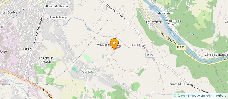 localisation de l'entreprise MONSIEUR STEPHANE ALAUX  CUNAC