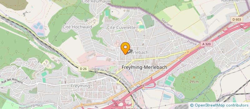 localisation de l'entreprise MONSIEUR STEPHANE ALBACH  FREYMING-MERLEBACH