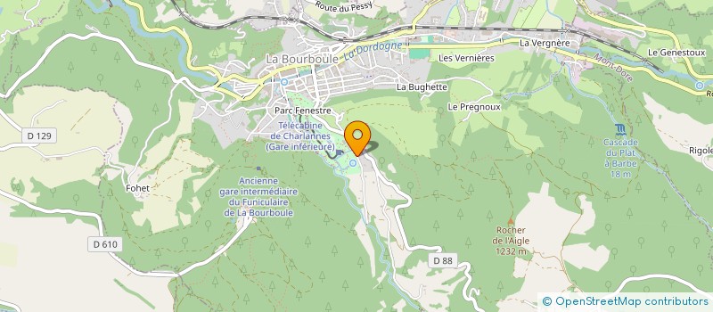 localisation de l'entreprise MONSIEUR STEPHANE ALBERT  LA BOURBOULE