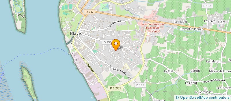 localisation de l'entreprise MONSIEUR STEPHANE ALLARD à BLAYE