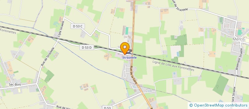 localisation de l'entreprise MONSIEUR STEPHANE ALLART  STRAZEELE