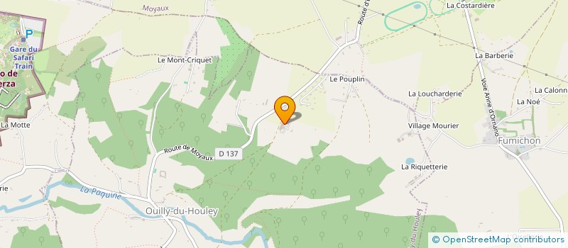 localisation de l'entreprise MONSIEUR STEPHANE ALLEAUME  OUILLY-DU-HOULEY