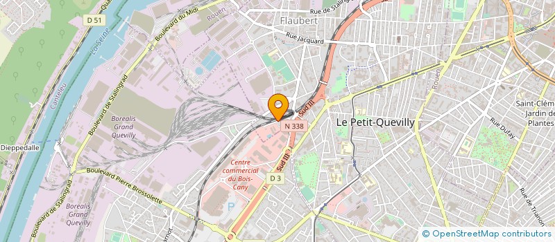 localisation de l'entreprise MONSIEUR STEPHANE ALLEAUME  LE PETIT-QUEVILLY