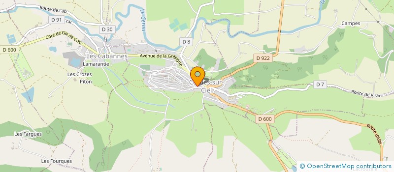 localisation de l'entreprise MONSIEUR STEPHANE ALLIROL à CORDES-SUR-CIEL