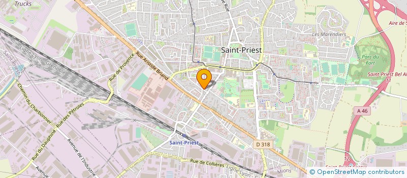 localisation de l'entreprise MONSIEUR STEPHANE AMEGNIDOU  SAINT-PRIEST