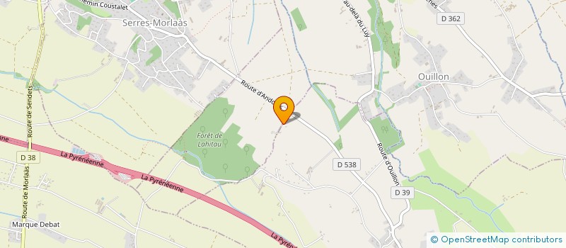 localisation de l'entreprise MONSIEUR STEPHANE ANDRE  ANDOINS