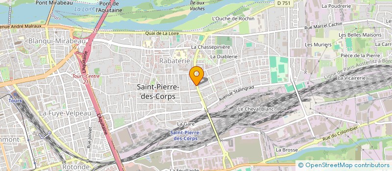 localisation de l'entreprise MONSIEUR STEPHANE ANDRIEU à SAINT-PIERRE-DES-CORPS