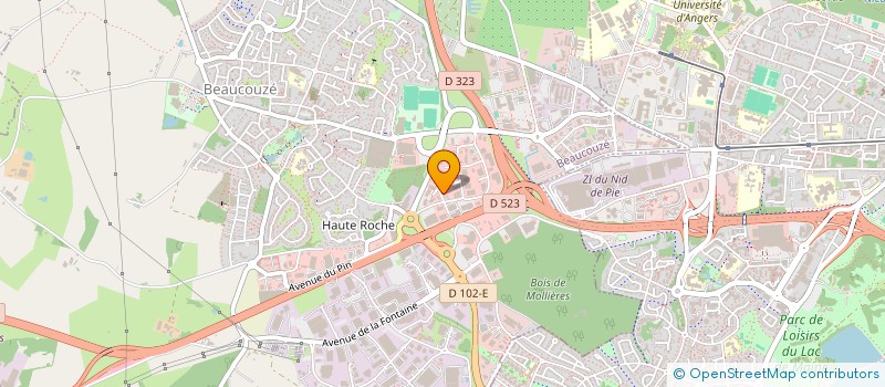 localisation de l'entreprise MONSIEUR STEPHANE ANTIER à BEAUCOUZE