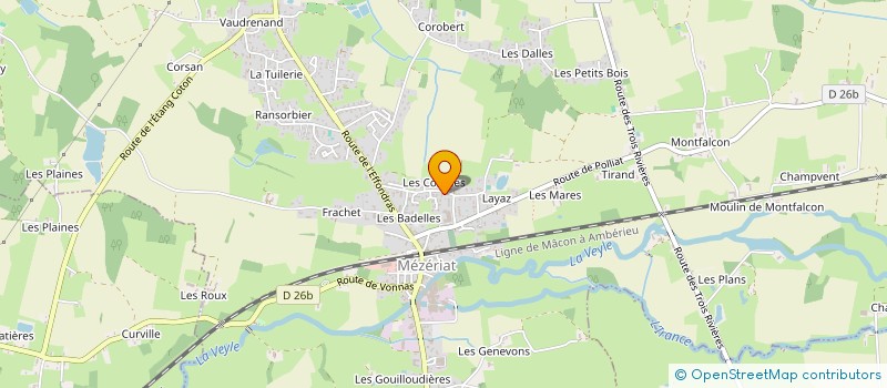 localisation de l'entreprise MONSIEUR STEPHANE APOSTIN  MEZERIAT