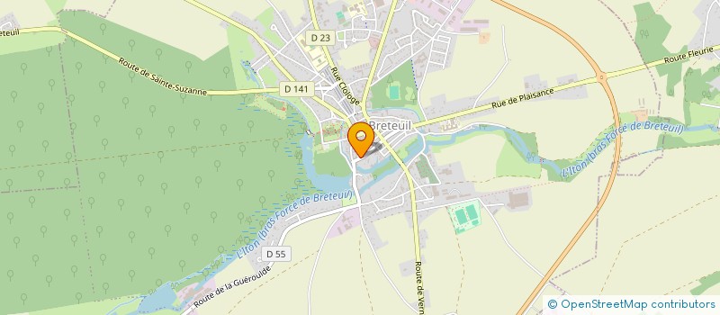 localisation de l'entreprise MONSIEUR STEPHANE ARCHAMBAULT  BRETEUIL