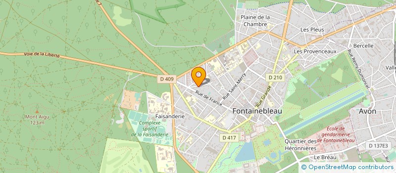 localisation de l'entreprise MONSIEUR STEPHANE ARNAUD  FONTAINEBLEAU