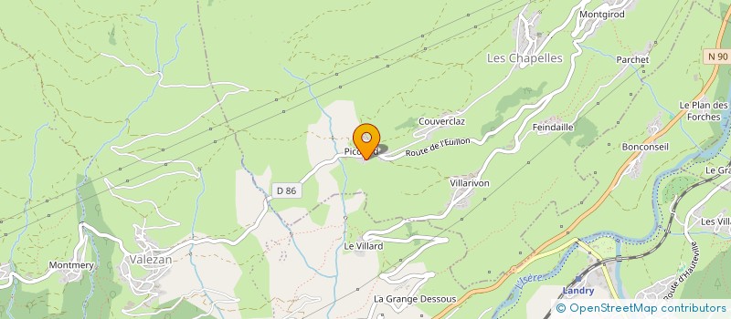 localisation de l'entreprise MONSIEUR STEPHANE ARPIN-PONT  MONTVALEZAN