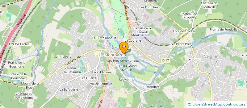 localisation de l'entreprise MONSIEUR STEPHANE AUBERT à MONTBAZON