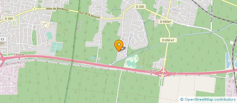 localisation de l'entreprise MONSIEUR STEPHANE AUBERT  LE TEICH