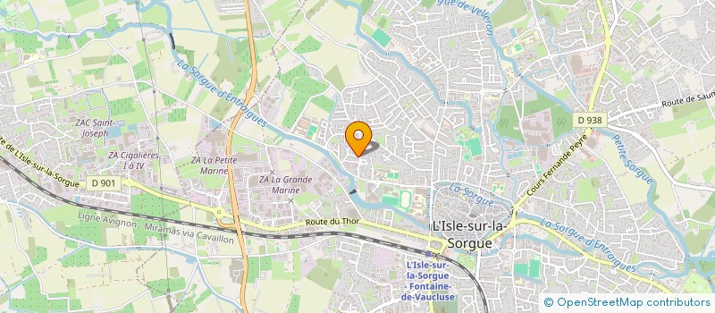 localisation de l'entreprise MONSIEUR STEPHANE AUBERT  L'ISLE-SUR-LA-SORGUE