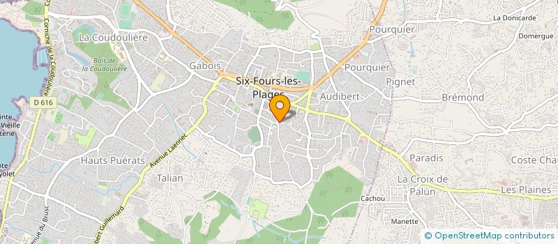 localisation de l'entreprise MONSIEUR STEPHANE AUBRY à SIX-FOURS-LES-PLAGES