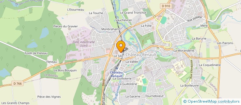 localisation de l'entreprise MONSIEUR STEPHANE AUGEREAU à CHATEAU RENAULT
