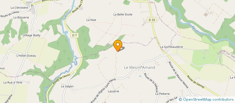 localisation de l'entreprise MONSIEUR STEPHANE AUVRAY  GAVRAY-SUR-SIENNE